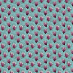 Stoffdesign Magnolien auf türkis - Sewando