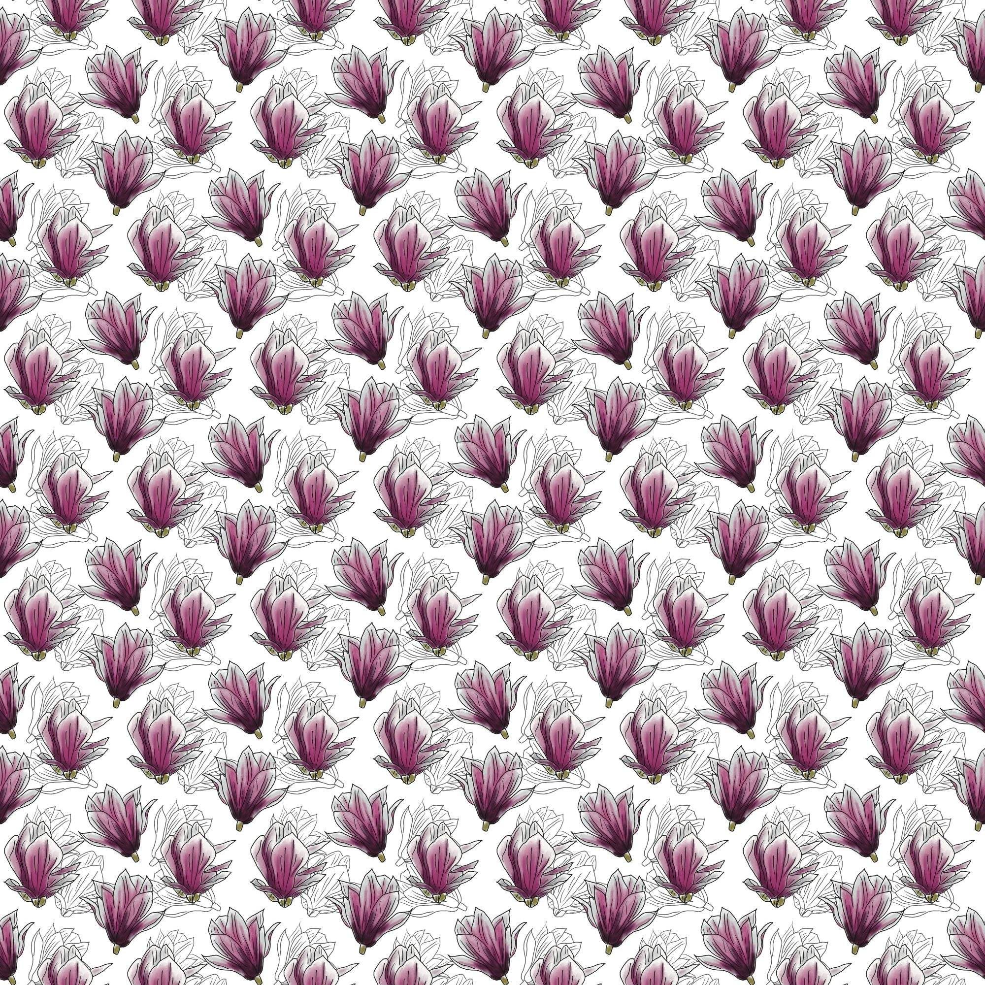 Stoffdesign Magnolien - Sewando