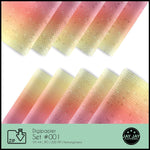 Digipapier-Set #001 (gelb, orange, rot) zum drucken, sublimieren und basteln - Sewando