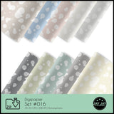 Digipapier-Set #016 (Bubbles grau, beige, blau, grün) zum drucken, sublimieren und basteln - Sewando