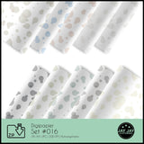 Digipapier-Set #016 (Bubbles grau, beige, blau, grün) zum drucken, sublimieren und basteln - Sewando