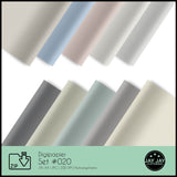 Digipapier-Set #020 (Strickmuster linke Maschen grau, beige, blau, grün) zum drucken, sublimieren und basteln - Sewando