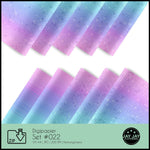Digipapier-Set #022 (rosa, pink, lila, blau, türkis) zum drucken, sublimieren und basteln - Sewando
