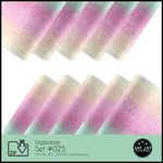 Digipapier-Set #025 (gelb, orange, pink, mintgrün) zum drucken, sublimieren und basteln - Sewando