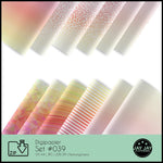 Digipapier-Set #039 (gelb, orange, rot) zum drucken, sublimieren und basteln - Sewando