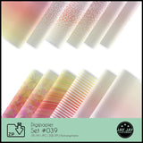 Digipapier-Set #039 (gelb, orange, rot) zum drucken, sublimieren und basteln - Sewando
