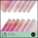 Digipapier-Set #042 (orange, pink) zum drucken, sublimieren und basteln - Sewando