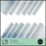 Digipapier-Set #047 (wasserblau) zum drucken, sublimieren und basteln - Sewando