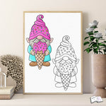 Digistamp Eiscreme Wichtel Bertie Sublimation, Plotterdatei, Digipaper - Sewando