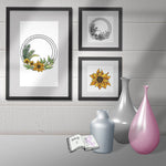 Digiset Blütenkreis, Digistamp, Digipaper, Plotterdatei, Sublimation, Druck - Sewando