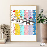 Digiset Pinguin Familie Plotten, Sublimation, Drucken - Sewando