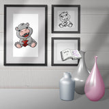 Plotterdatei lovely hippo Sublimation, Digistamp, Digipaper - Sewando
