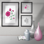Plotterdatei Blumenast, Digiset, Sublimation, Digistamp, Digipaper - Sewando
