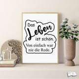 Digistamp Das Leben ist schön Plotten, Sublimation, Drucken ! - Sewando
