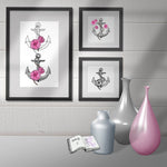 Digiset Blumen Anker Plotterdatei, Sublimation, Digistamp, Digipaper - Sewando