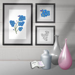 Digiset Vergissmeinnicht Plotten, Sublimation, Drucken, Digistamp, Digipaper ! - Sewando