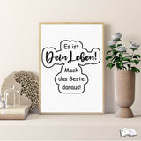 Digistamp Es ist Dein Leben Plotten, Sublimation, Drucken ! - Sewando