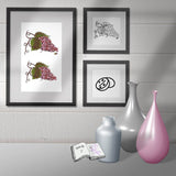Digiset Weintrauben Plotten, Sublimation, Drucken, Digistamp, Digipaper ! - Sewando