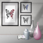 Plotterdatei flower butterfly, Sublimation, Digistamp, Digipaper - Sewando