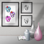 Plotterdatei Nachteule Sublimation, Digistamp, Digipaper Digiset - Sewando
