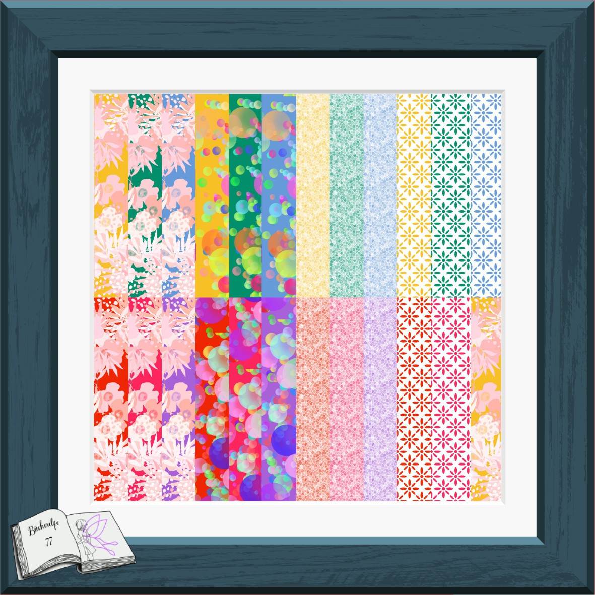 Digiset florale Zahlen Plotterdatei, Sublimation, Digistamp, Digipaper - Sewando