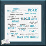 Plotterdatei Fische mit Seerose Sublimation, Digistamp, Digipaper - Sewando