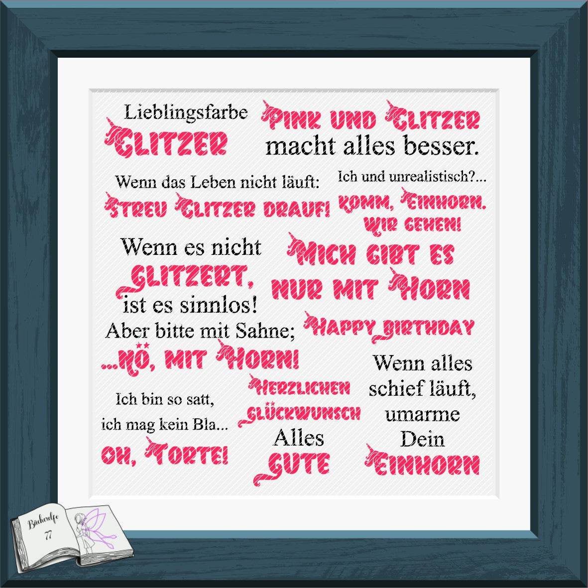 Plotterdatei Unicorncake Sublimation, Digistamp, Digipaper ! - Sewando