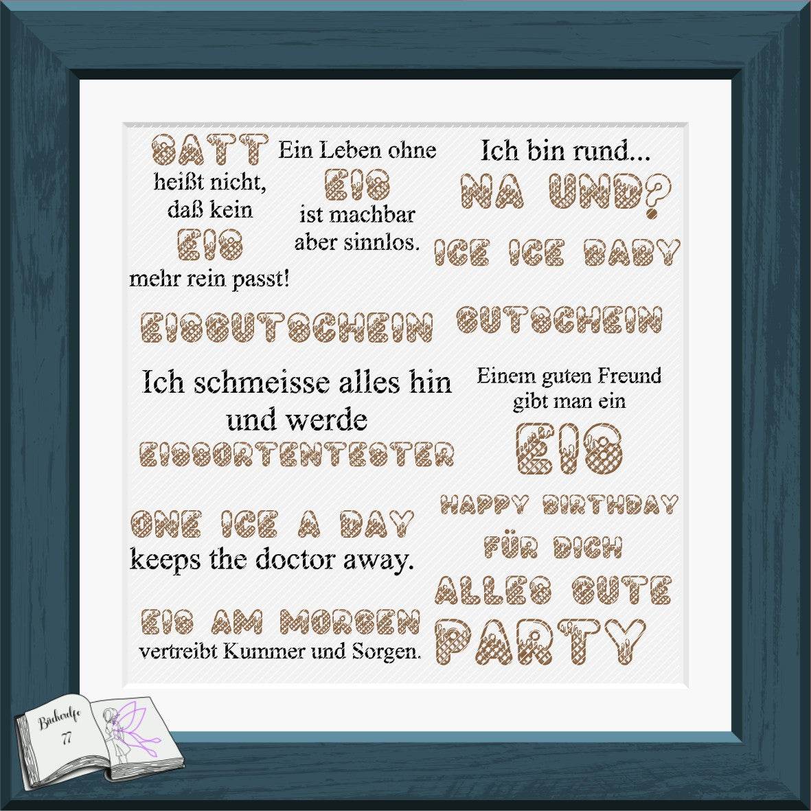 Digiset Eiszeit Plotterdatei, Sublimation, Digistamp, Digipaper - Sewando
