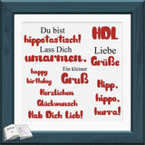 Plotterdatei lovely hippo Sublimation, Digistamp, Digipaper - Sewando