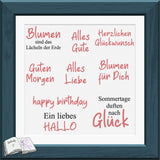 Digiset Mohnblumenstrauß, Plotterdatei, Sublimation, Digistamp, Digipaper - Sewando