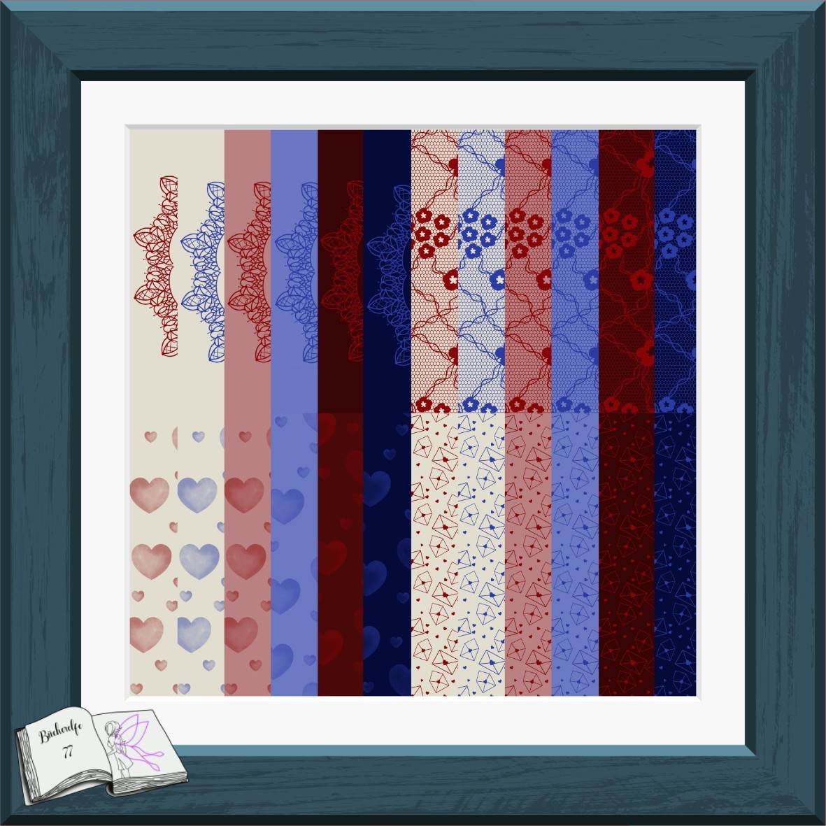 Digiset Hochzeitstorte Plotten, Sublimation, Drucken, Digistamp - Sewando