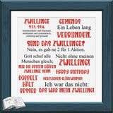 Digiset Zwillinge mit Pfingstrose, Prostamp, Plotten, Sublimation, Digistamp, Digipaper ! - Sewando