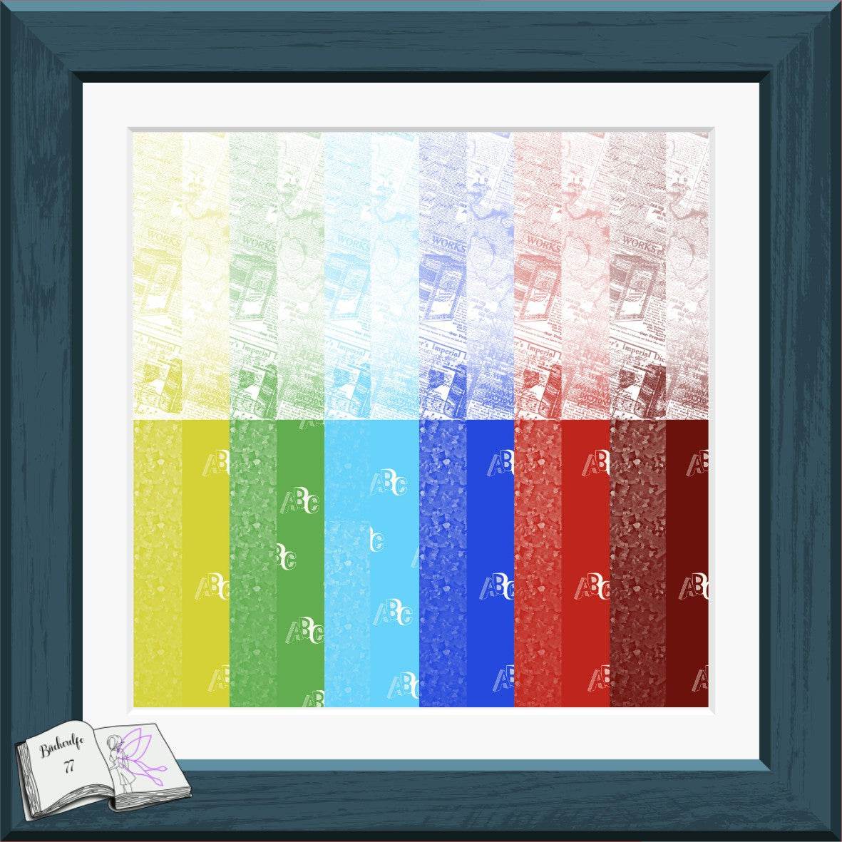 Digiset Bücherwurm Plotterdatei, Sublimation, Digistamp, Digipaper - Sewando