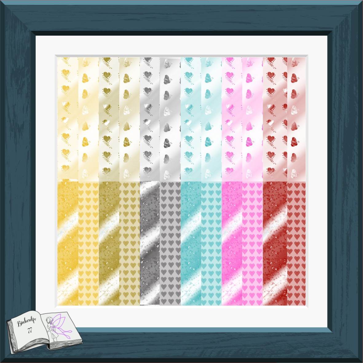Digiset Herzschloss mit Schlüssel Plotterdatei, Sublimation, Digistamp, Digipaper - Sewando