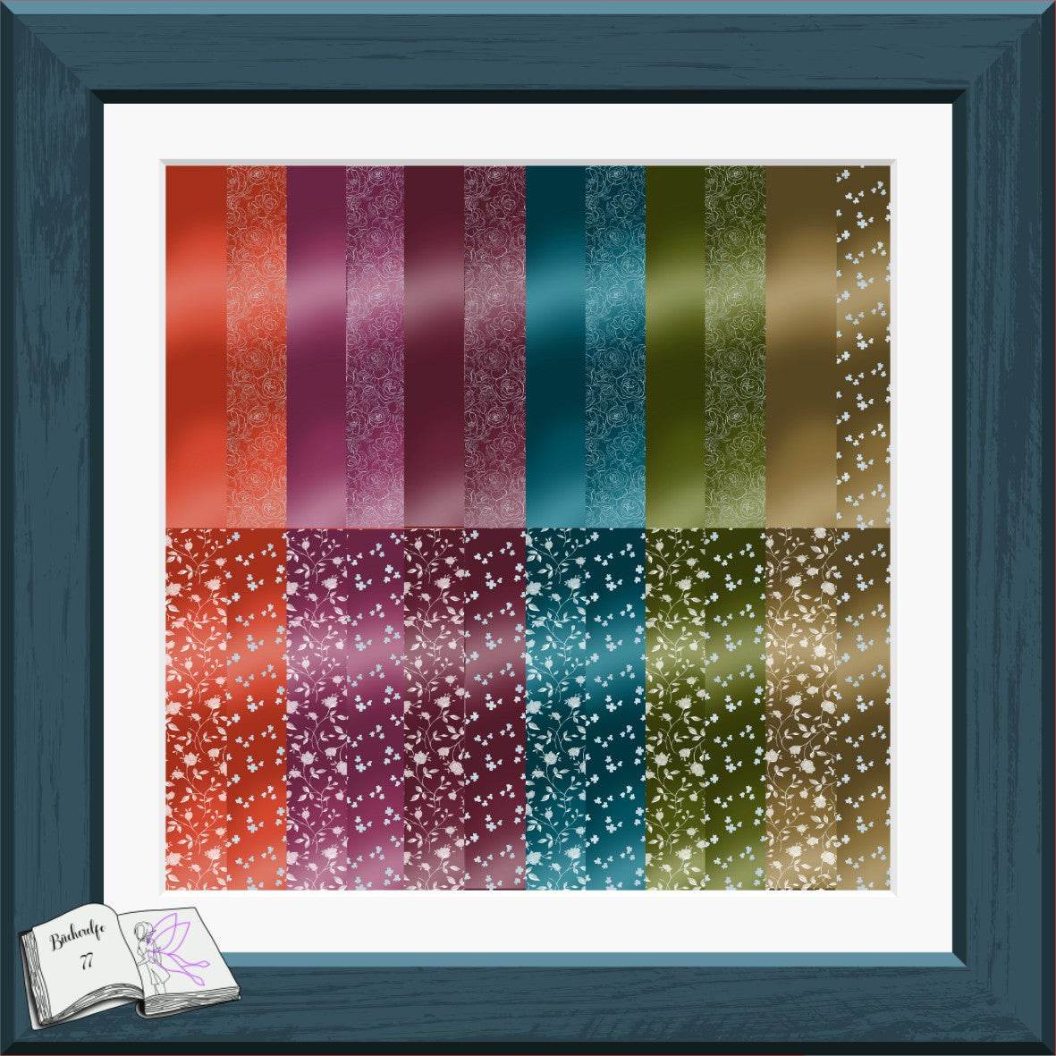 Digiset Rosenbanner Plotterdatei, Sublimation, Digistamp, Digipaper - Sewando