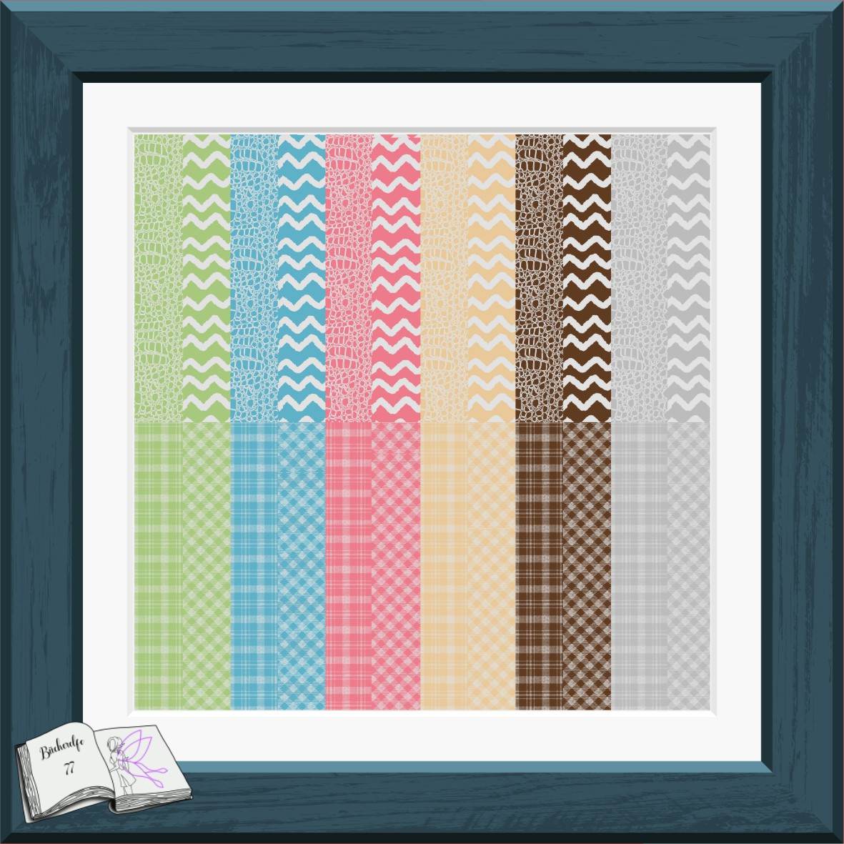 Digiset Kosmetikfamilie Plotterdatei, Sublimation, Digistamp, Digipaper - Sewando