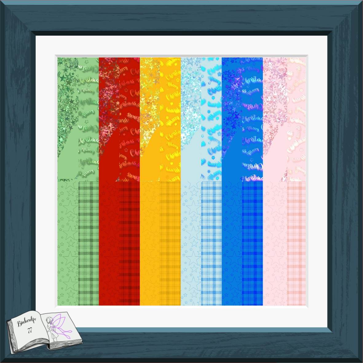 Plotterdatei Weihnachtswichtel Sublimation, Digistamp, Digipaper ! - Sewando