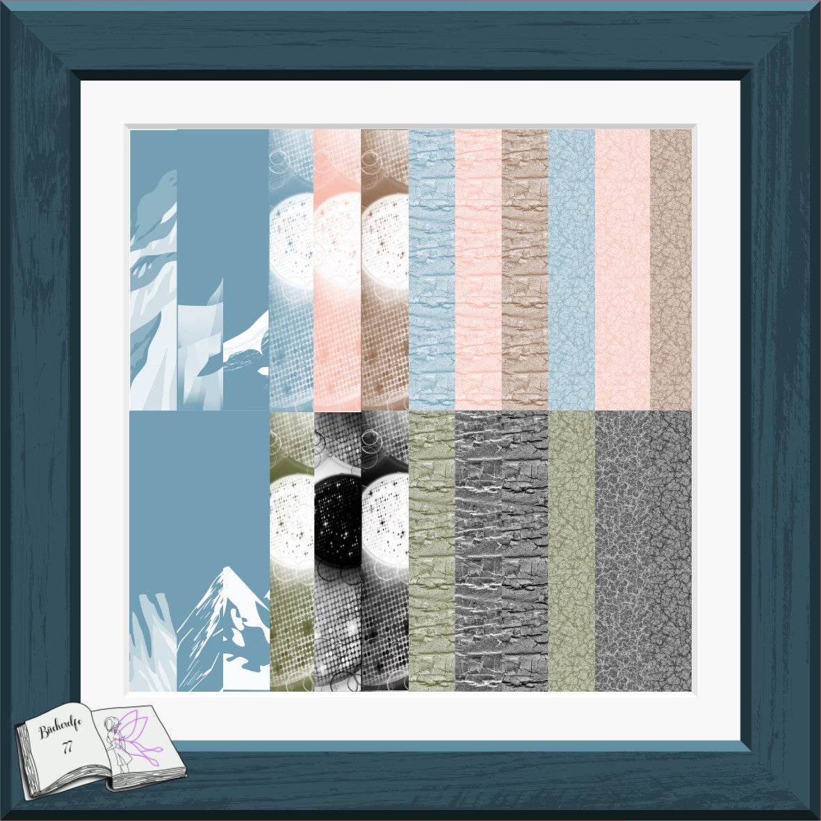 Plotterdatei Widder Willi mit Forsythie Sublimation, Digistamp, Digipaper ! - Sewando