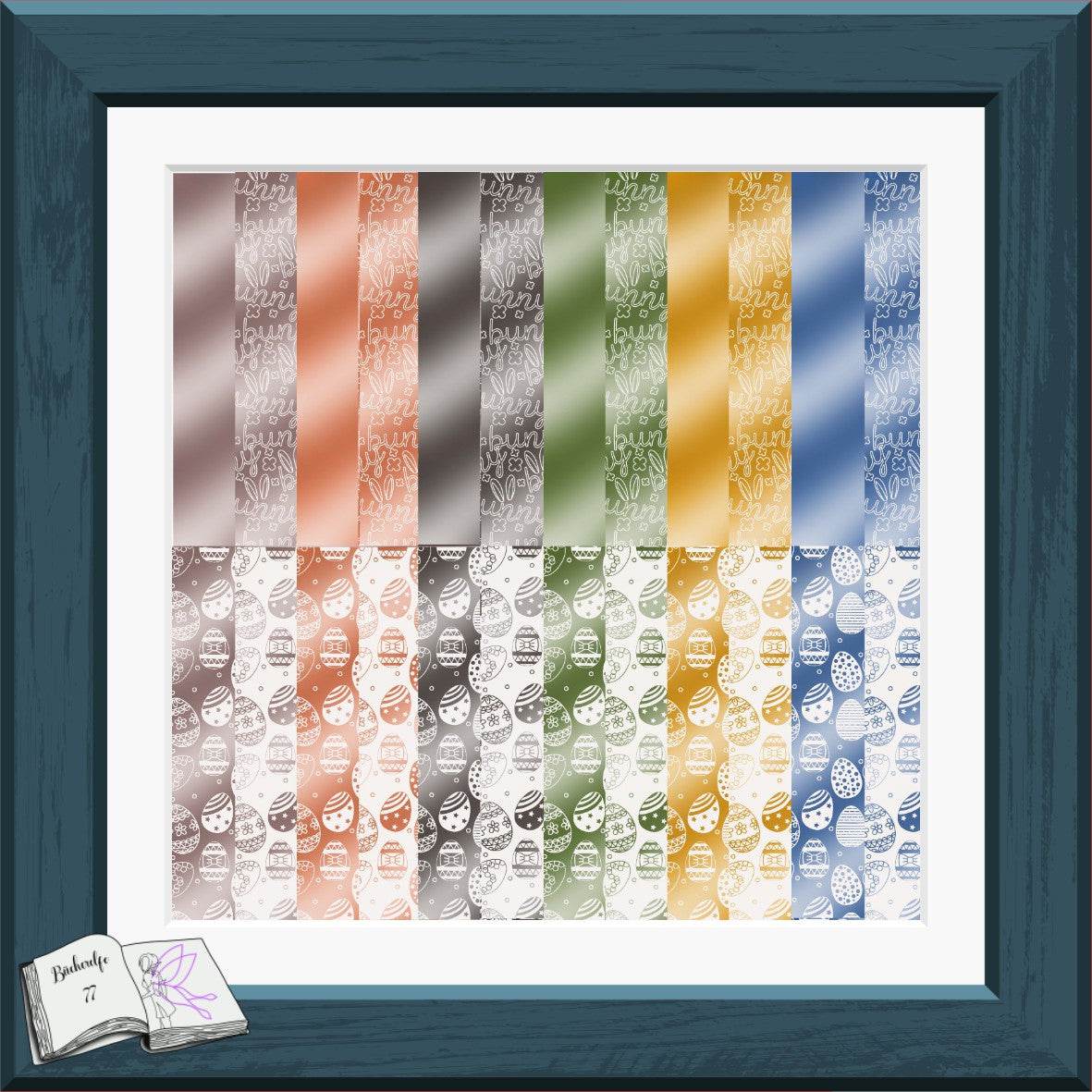 Digiset Hase Hoppla Plotterdatei, Sublimation, Digistamp, Digipaper - Sewando