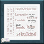 Digiset Bücherwurm Plotterdatei, Sublimation, Digistamp, Digipaper - Sewando