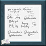 Plotterdatei Elefantenbaby, Sublimation, Digistamp, Digipaper - Sewando