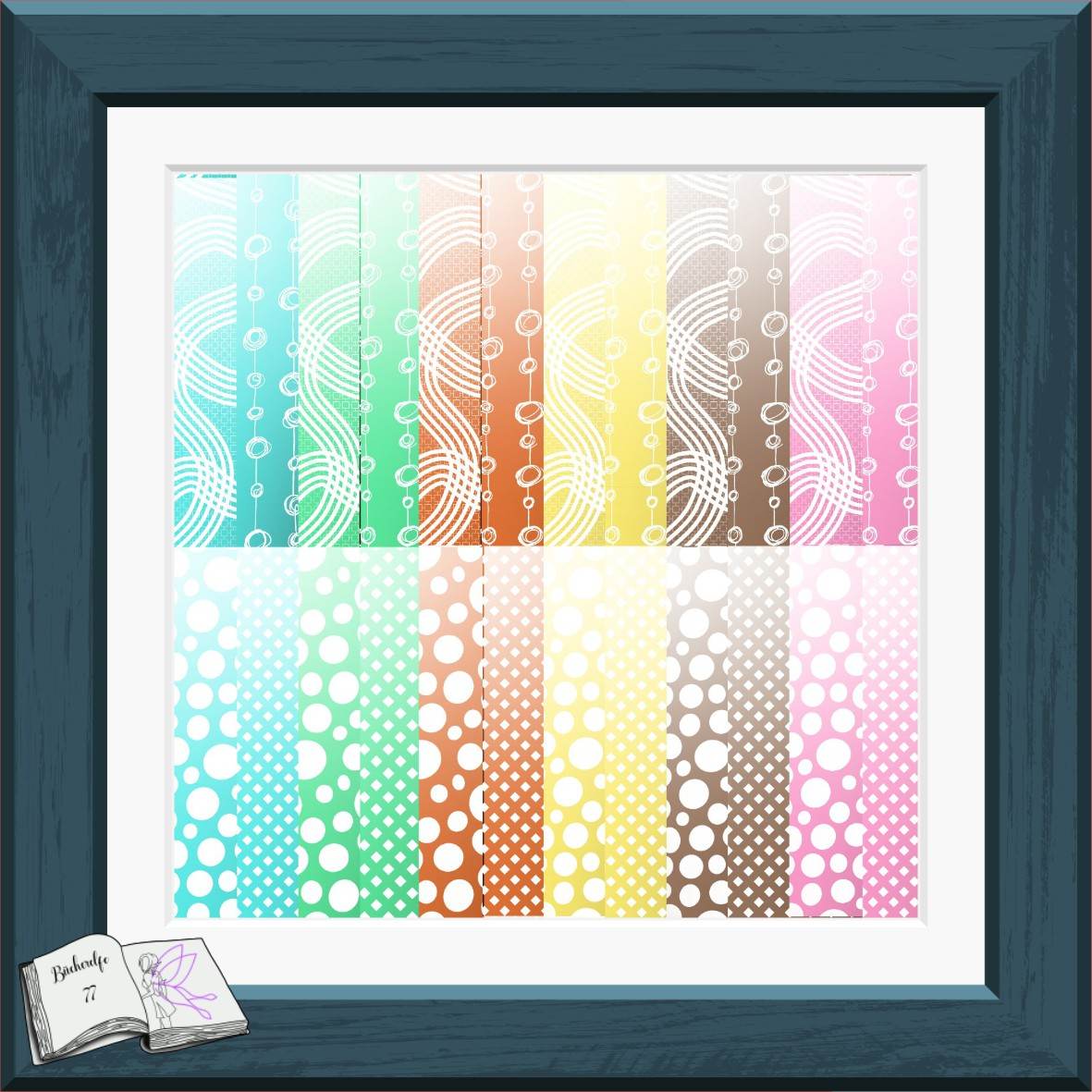 Digistamp Schul Wichtel Lina und Linus Sublimation, Plotterdatei, Digipaper ! - Sewando