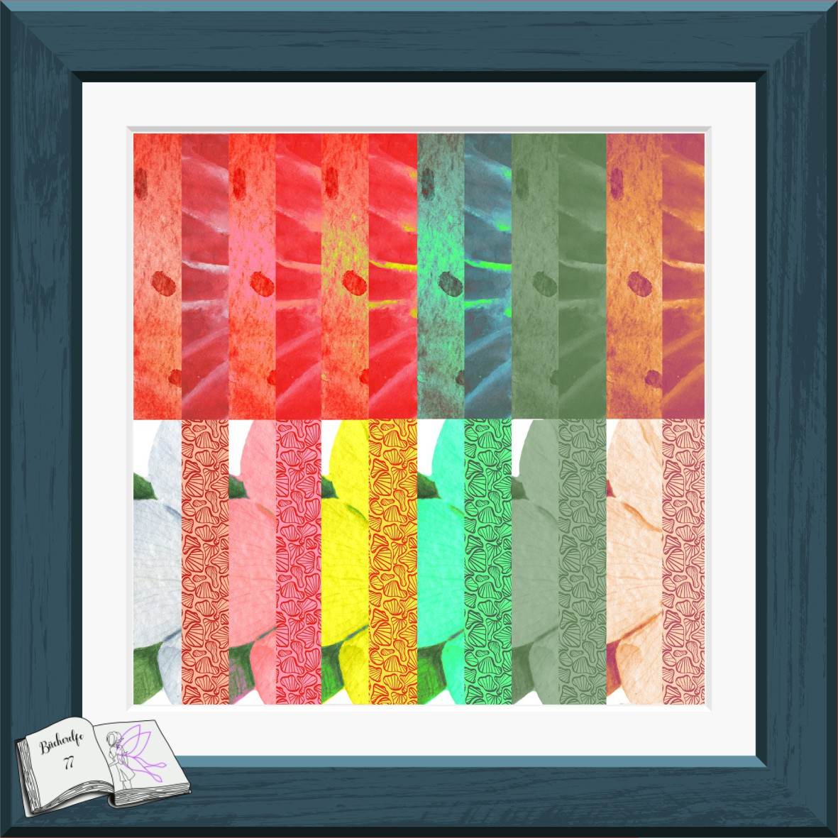 Digiset Erdbeere, Digistamp, Digipaper, Plotterdatei, Sublimation, Druck - Sewando