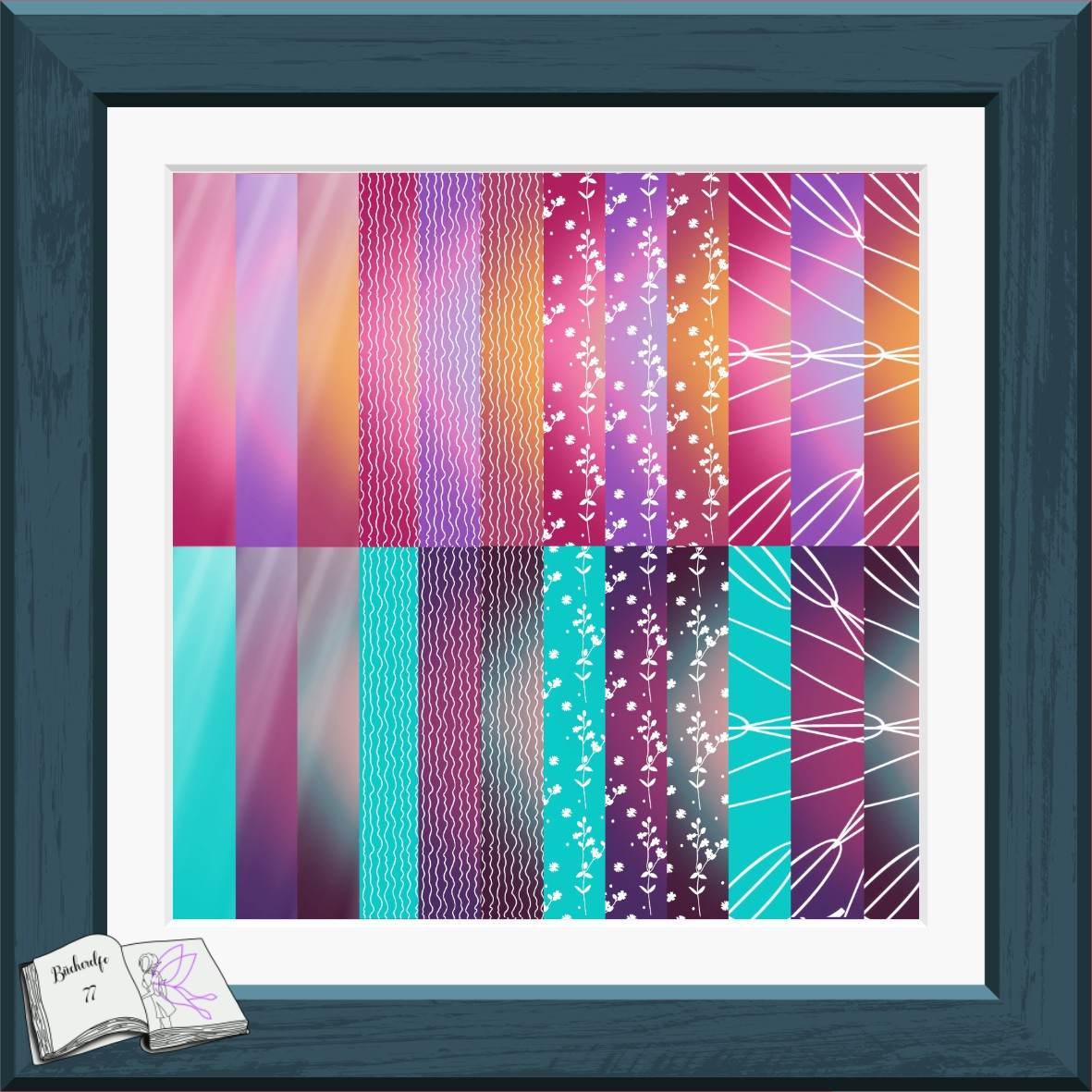 Digiset und Plott Blumenast, Plotterdatei, Sublimation, Digistamp, Digipaper - Sewando