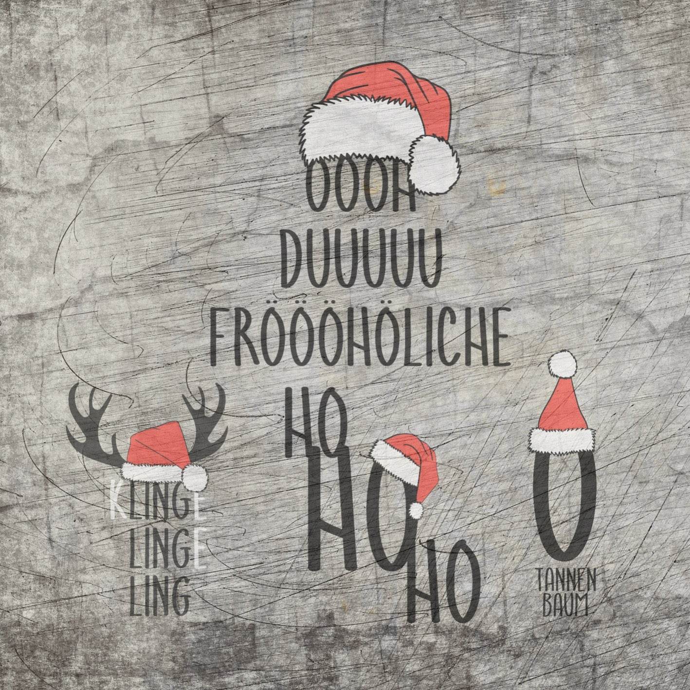 *Weihnachtsmützen* Plotterdatei - Sewando