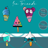 Plottervorlage "Ice Friends" Plotterdatei