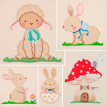 Stickdatei Set Sweet Easter Lamm Hase Pilzhaus Ostern - Sewando