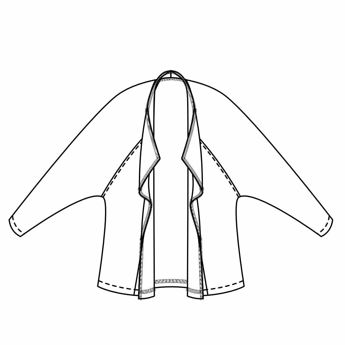 Schnittmuster Cardigan Damen Gr. 32-50 : - Sewando