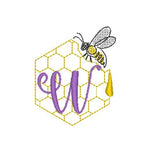 Stickdatei - Bienen-Monogramme A-Z - Sewando