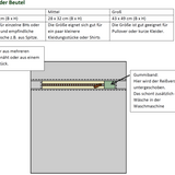 Schnittmuster Wäschebeutel, Reiseorganizer & Geschenkverpackung, 3 Größen